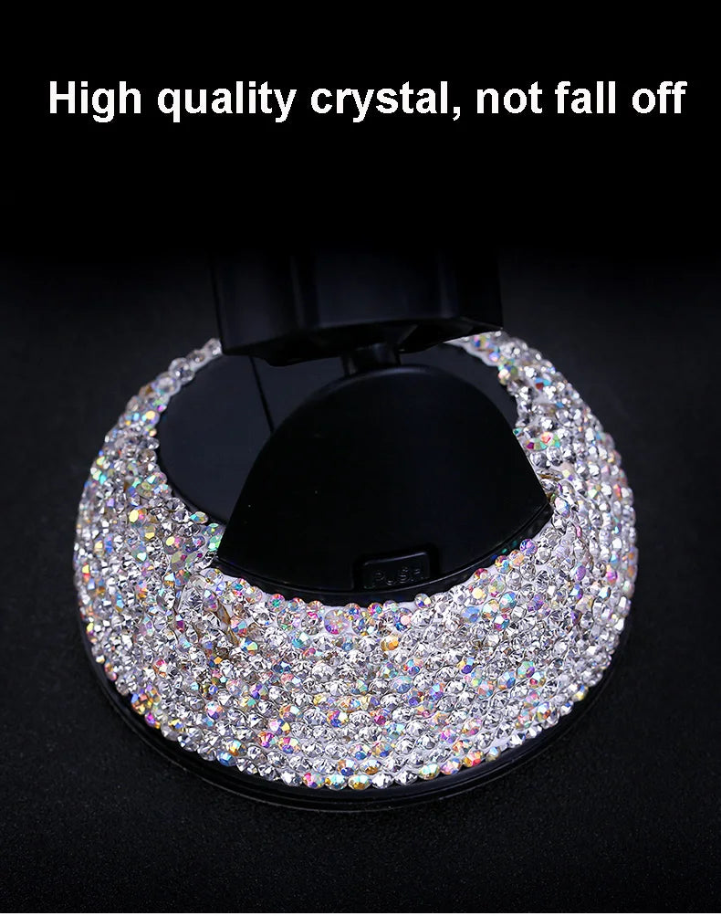 👑 Luxe Diamond 360° Car Phone Holder – Sparkle, Style & Stability in Every Drive 👑