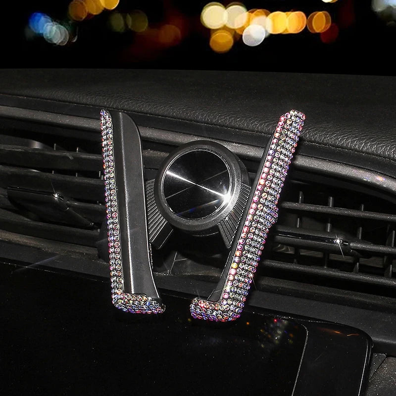 👑 Luxe Diamond Bling Car Phone Holder – Sparkle & Secure Your Device in Style 👑