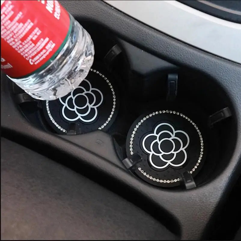 👑 Luxe Bling Cat Paw Car Cup Holder Pad – Cute, Chic &amp; Practical 👑