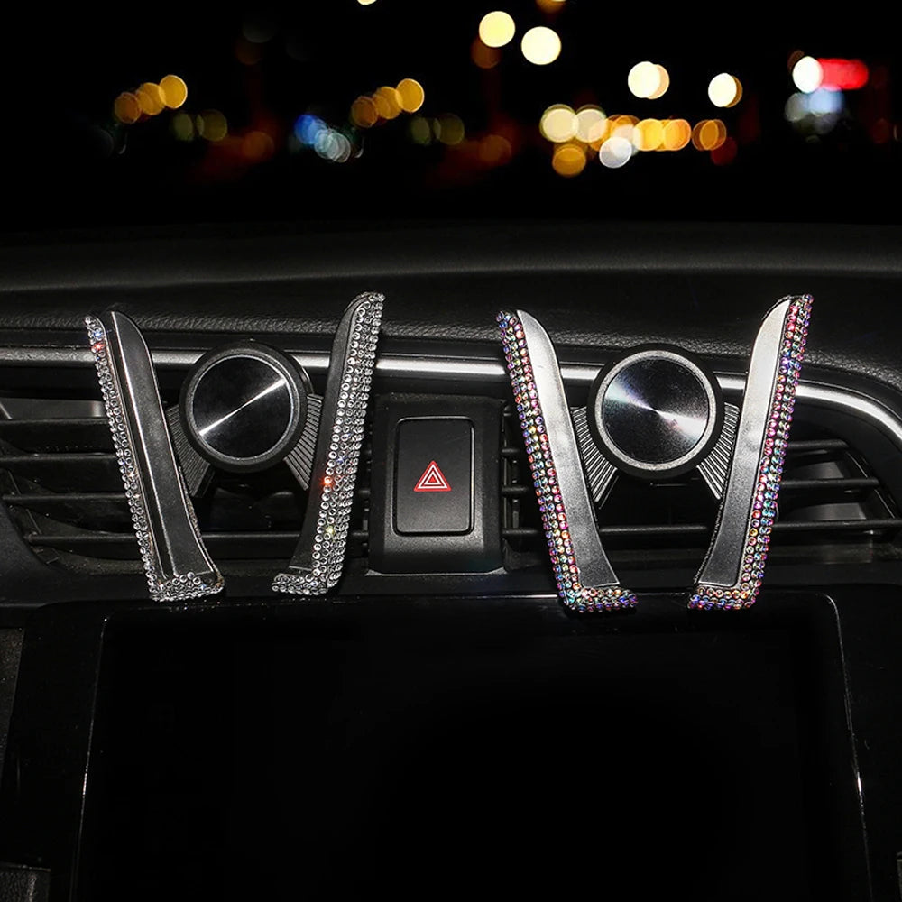 👑 Luxe Diamond Bling Car Phone Holder – Sparkle & Secure Your Device in Style 👑