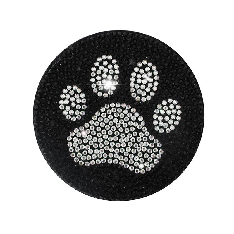 👑 Luxe Bling Cat Paw Car Cup Holder Pad – Cute, Chic &amp; Practical 👑